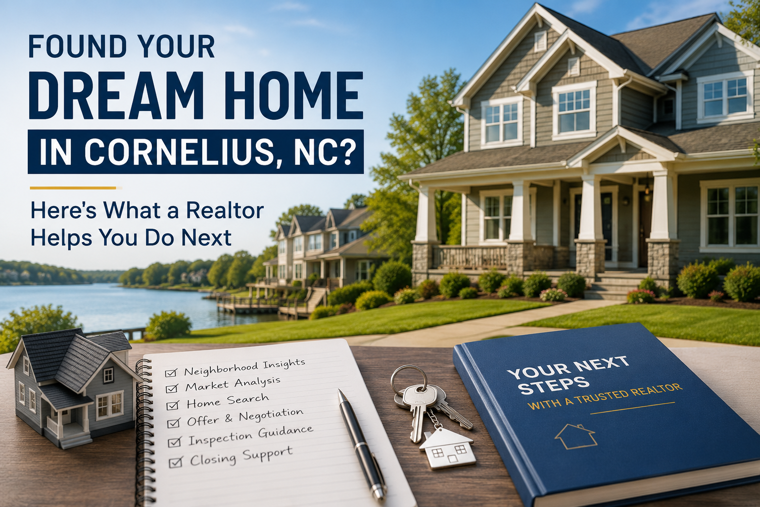 Found Your Dream Home in Cornelius, NC? Here's What a Realtor Helps You Do Next