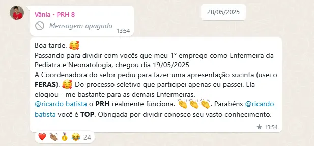 Depoimento de aluno