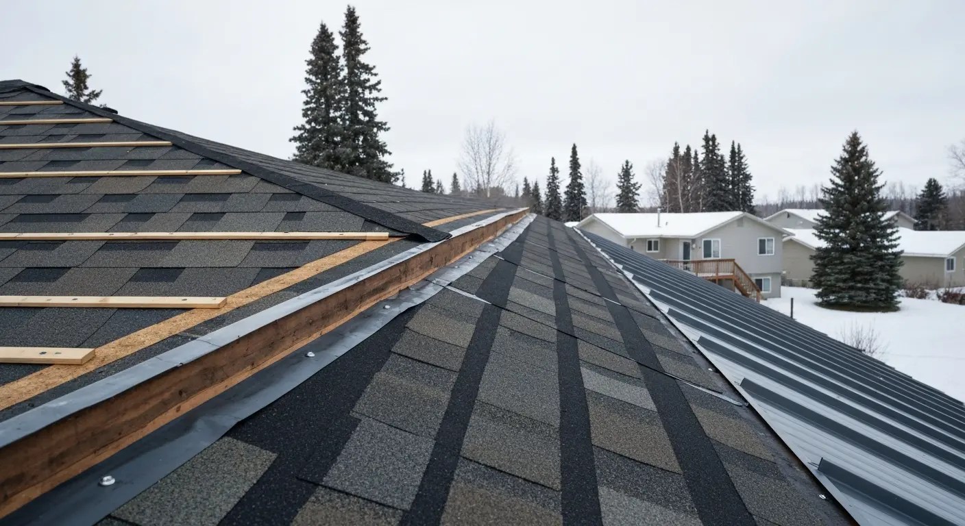 Wind damage roof repair