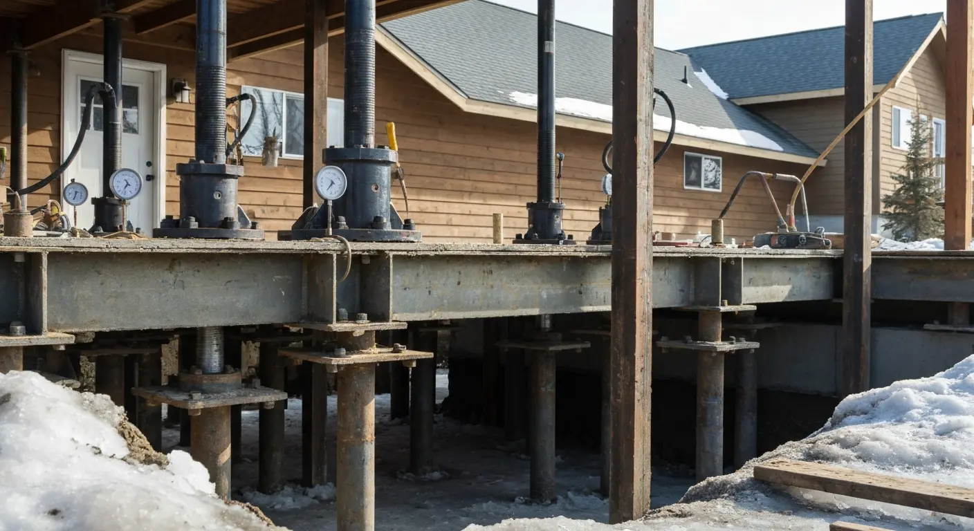 Foundation leveling project