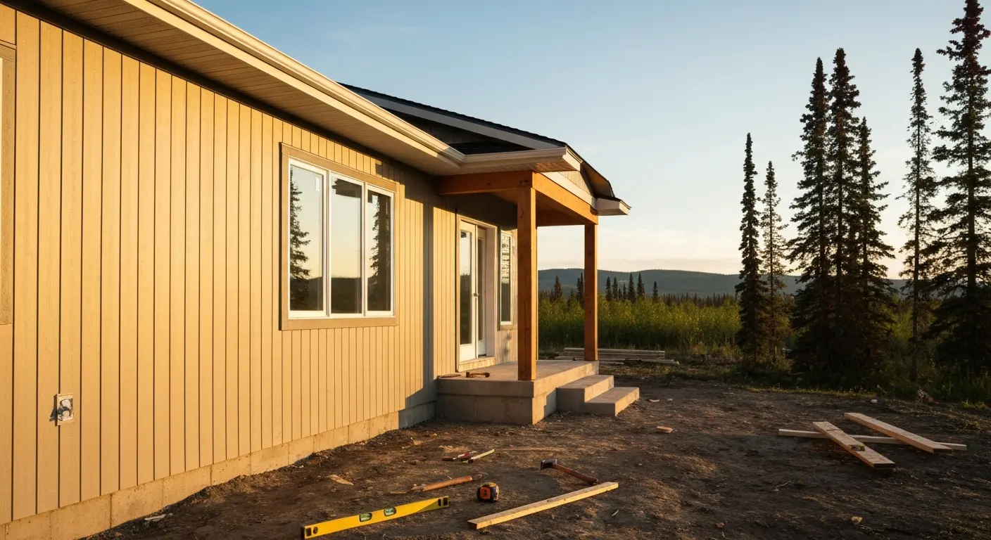 New home construction in Fairbanks
