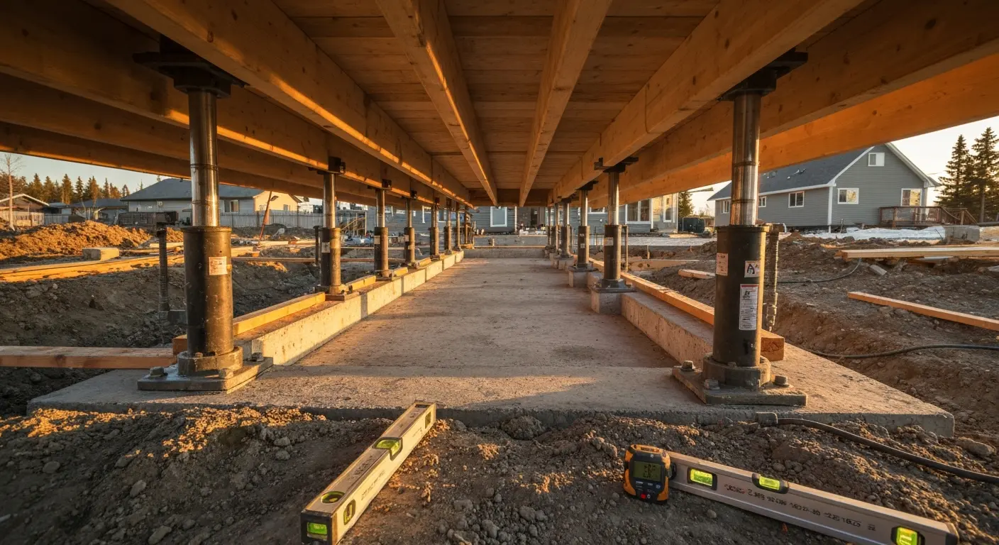 Foundation leveling project