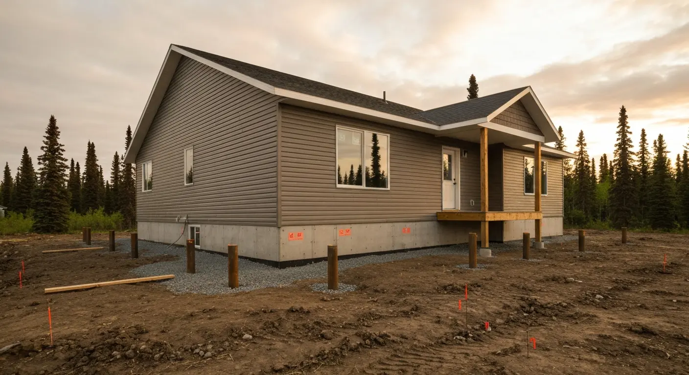New home construction in Fairbanks