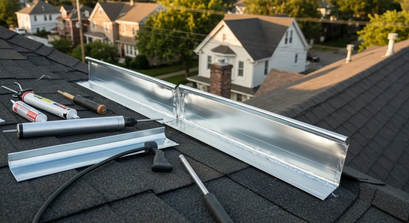 Flashing and roof sealing work