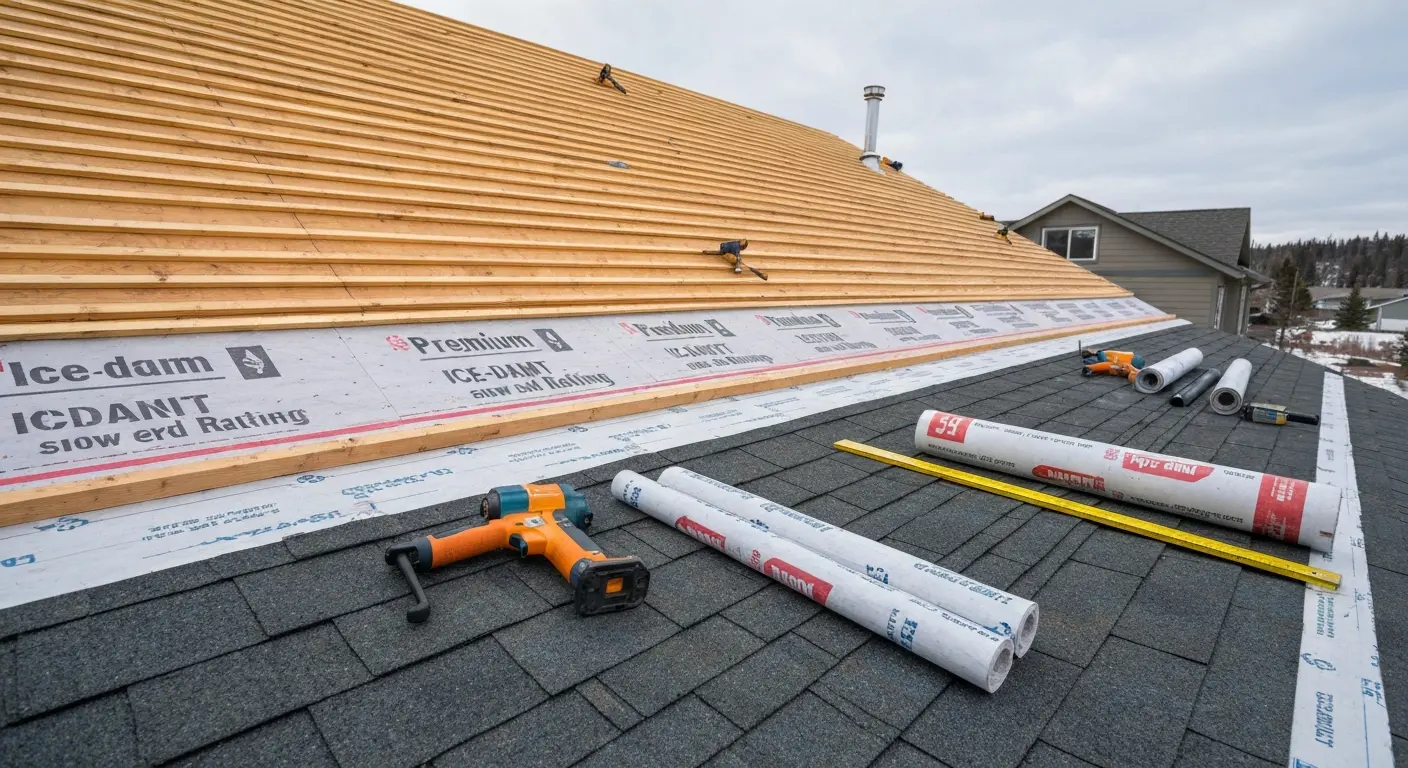 Roof replacement on Fairbanks home