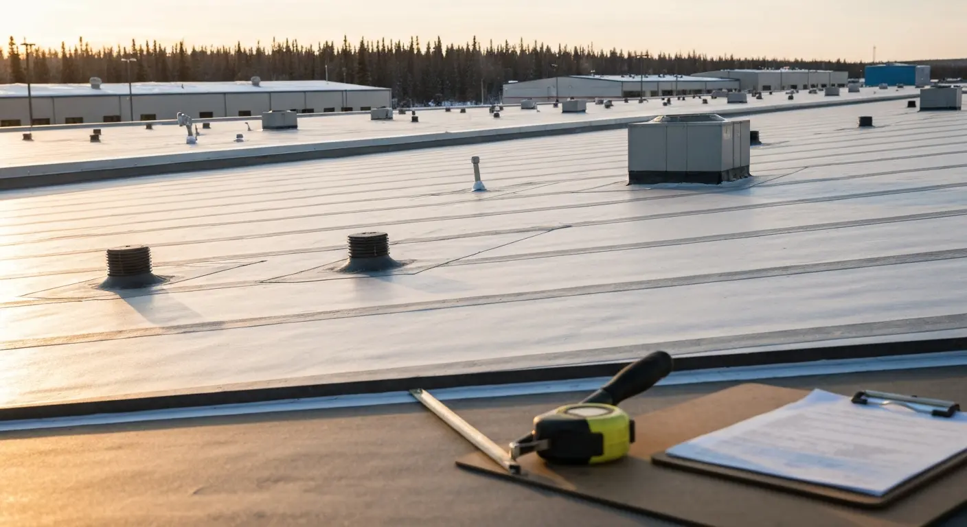 Commercial roofing project