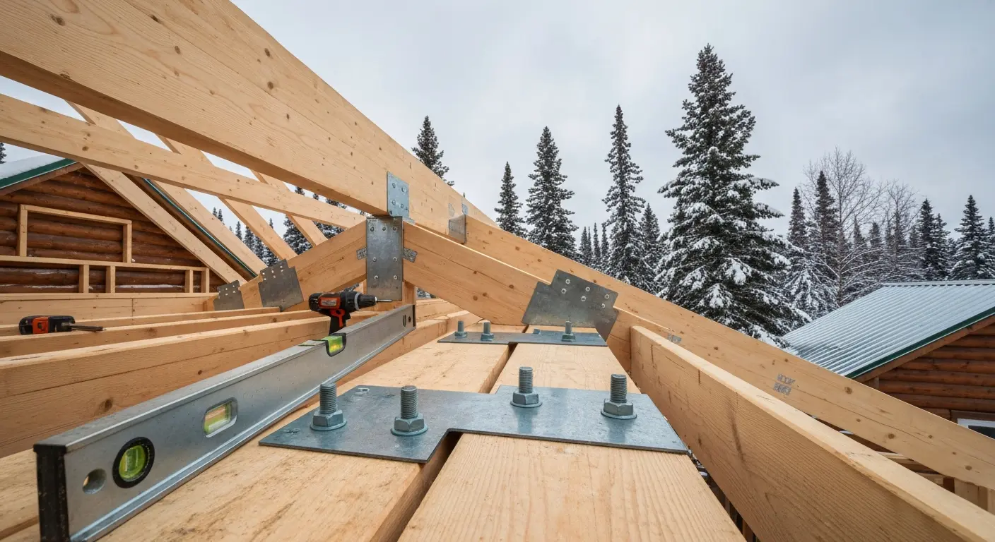 Roof framing structure