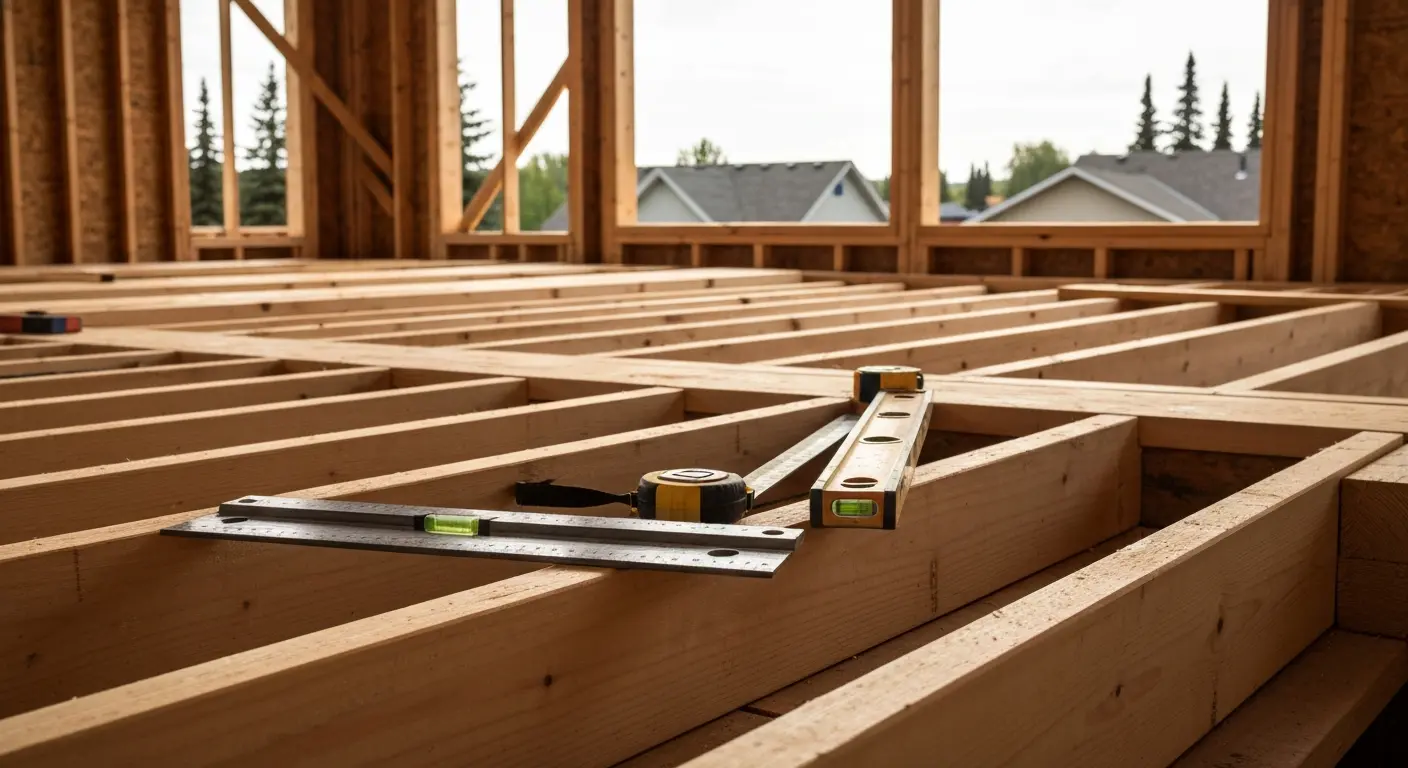 New home floor framing