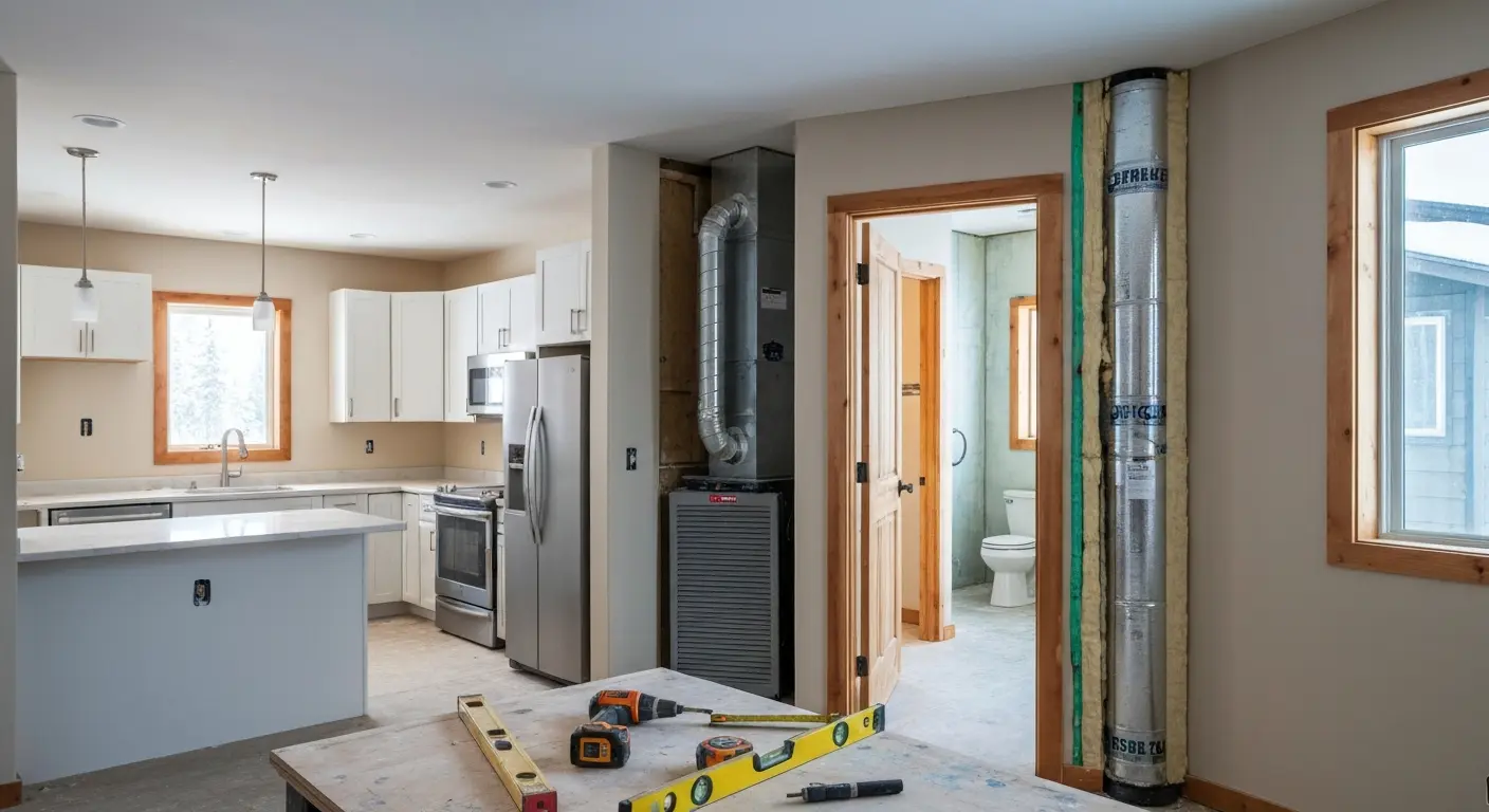 Interior remodel project in Fairbanks home