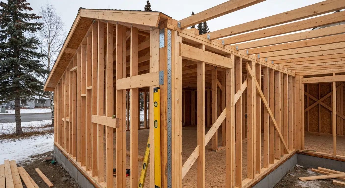 Home addition framing