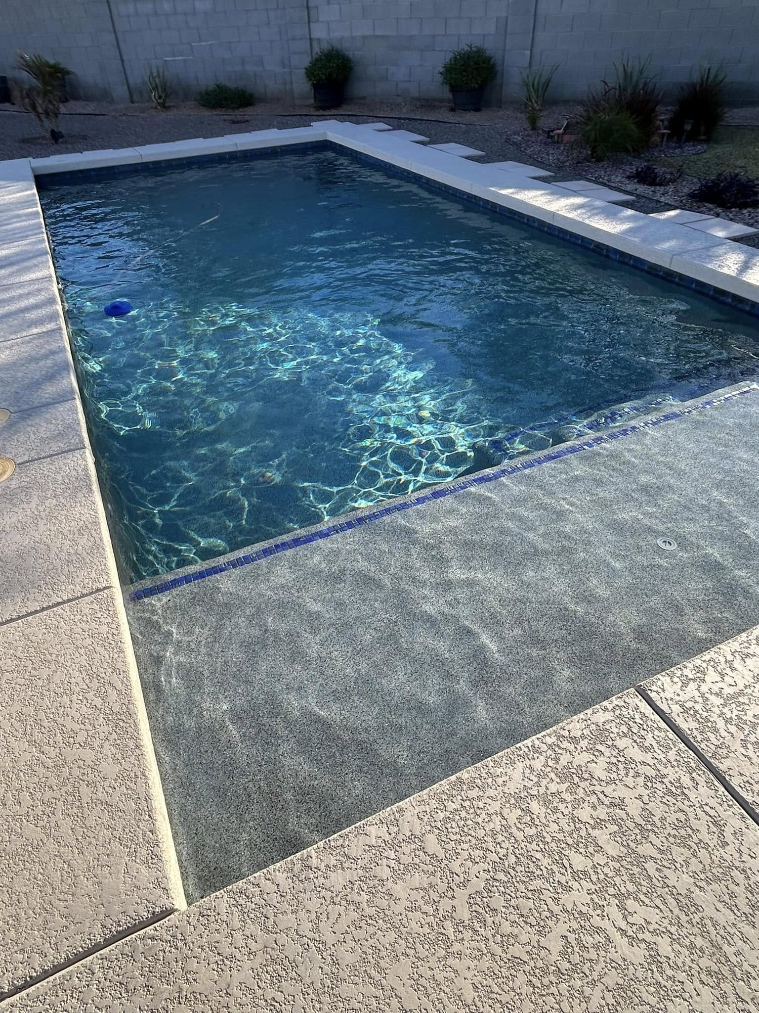 Green pool cleanup before and after