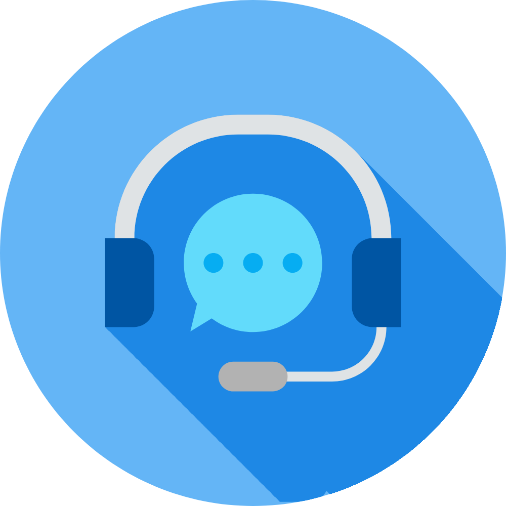 AI chatbot icon with headset symbolizing automated customer support and smart messaging tools