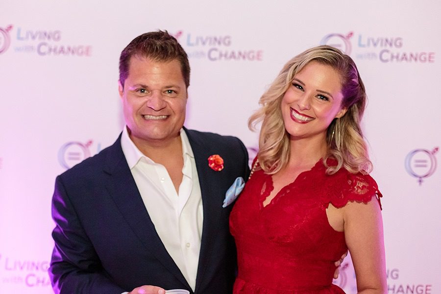 Storm Bennett and his wife Heather Bennett at a Cincinnati charity event