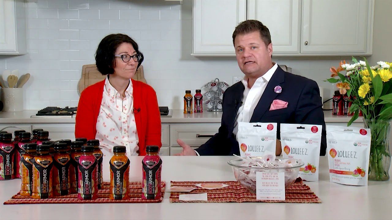 Storm Bennett on set filming a Body Armor sports drink commercial