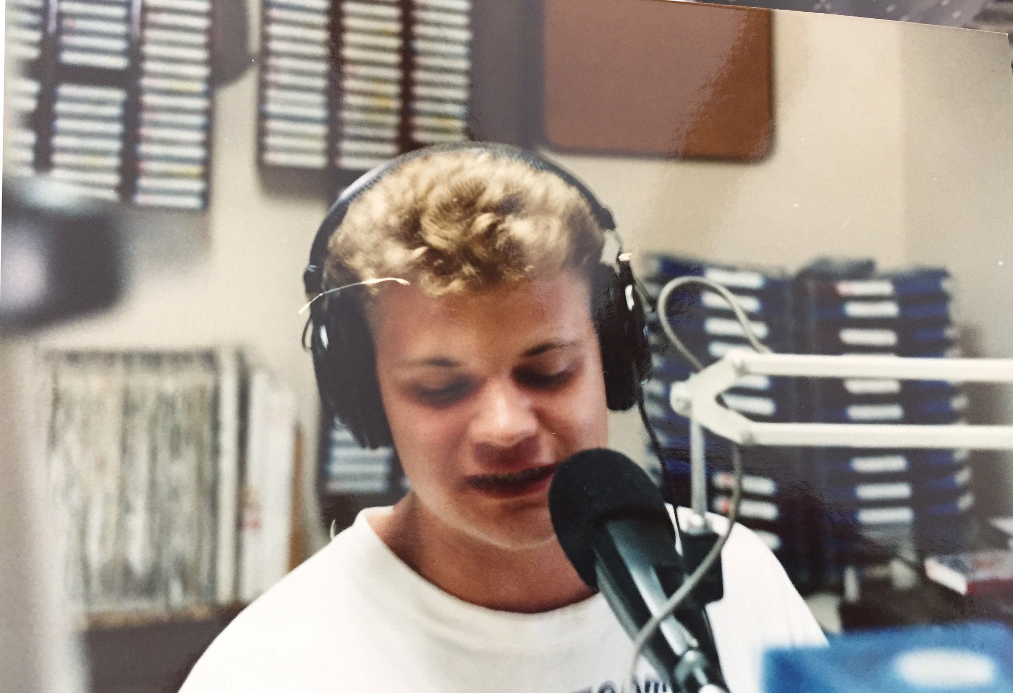 Storm Bennett first on-air radio appearance at Kiss FM in Ocean City Maryland, 1993