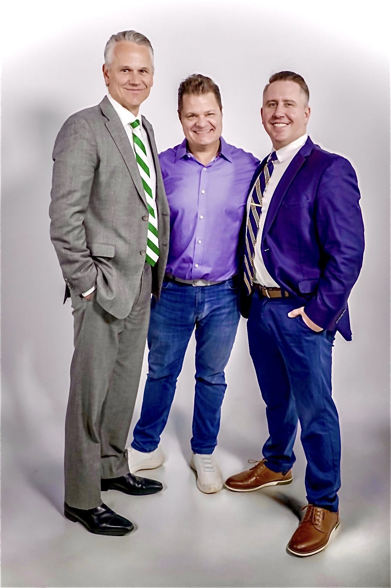 Storm Bennett with attorneys Mike McCafferty and Jesse Taylor of MT Sports Agency, NIL agents