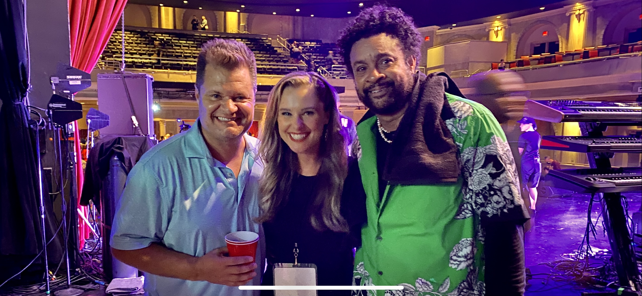 Storm Bennett and wife Heather Bennett with superstar Shaggy in Orlando