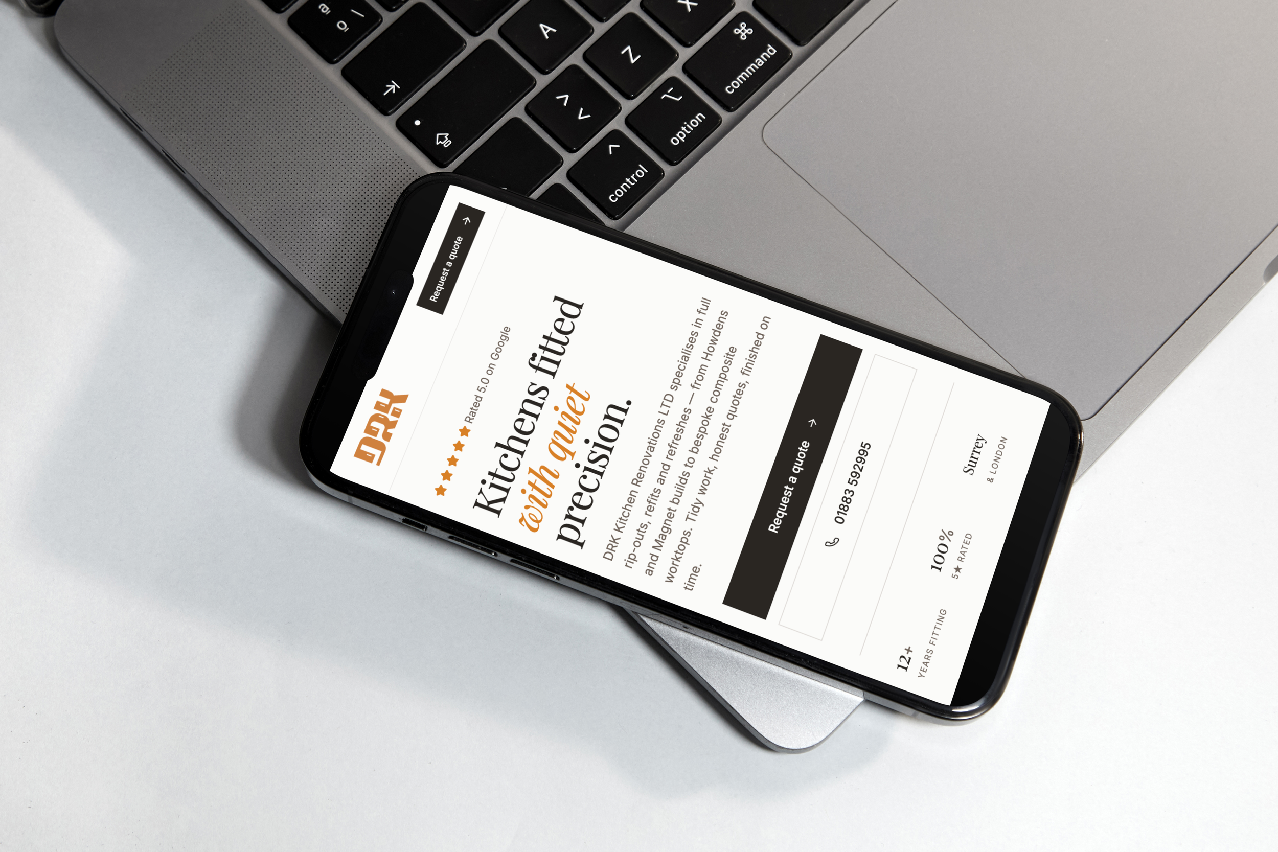 DRK Kitchen Renovations mobile website by MAC-MEDIA