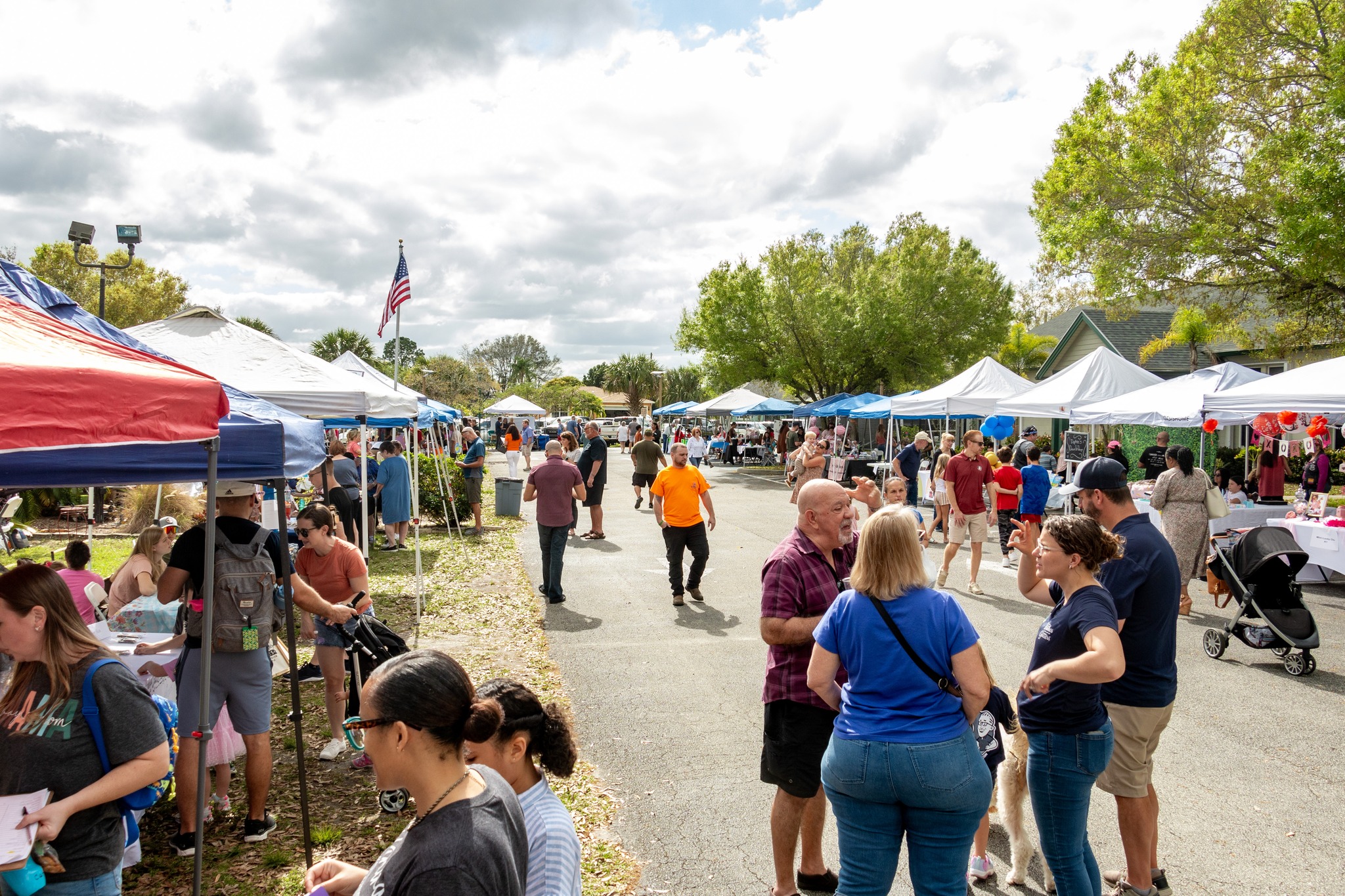 Another view of the crowd at the Children's Business Fair
