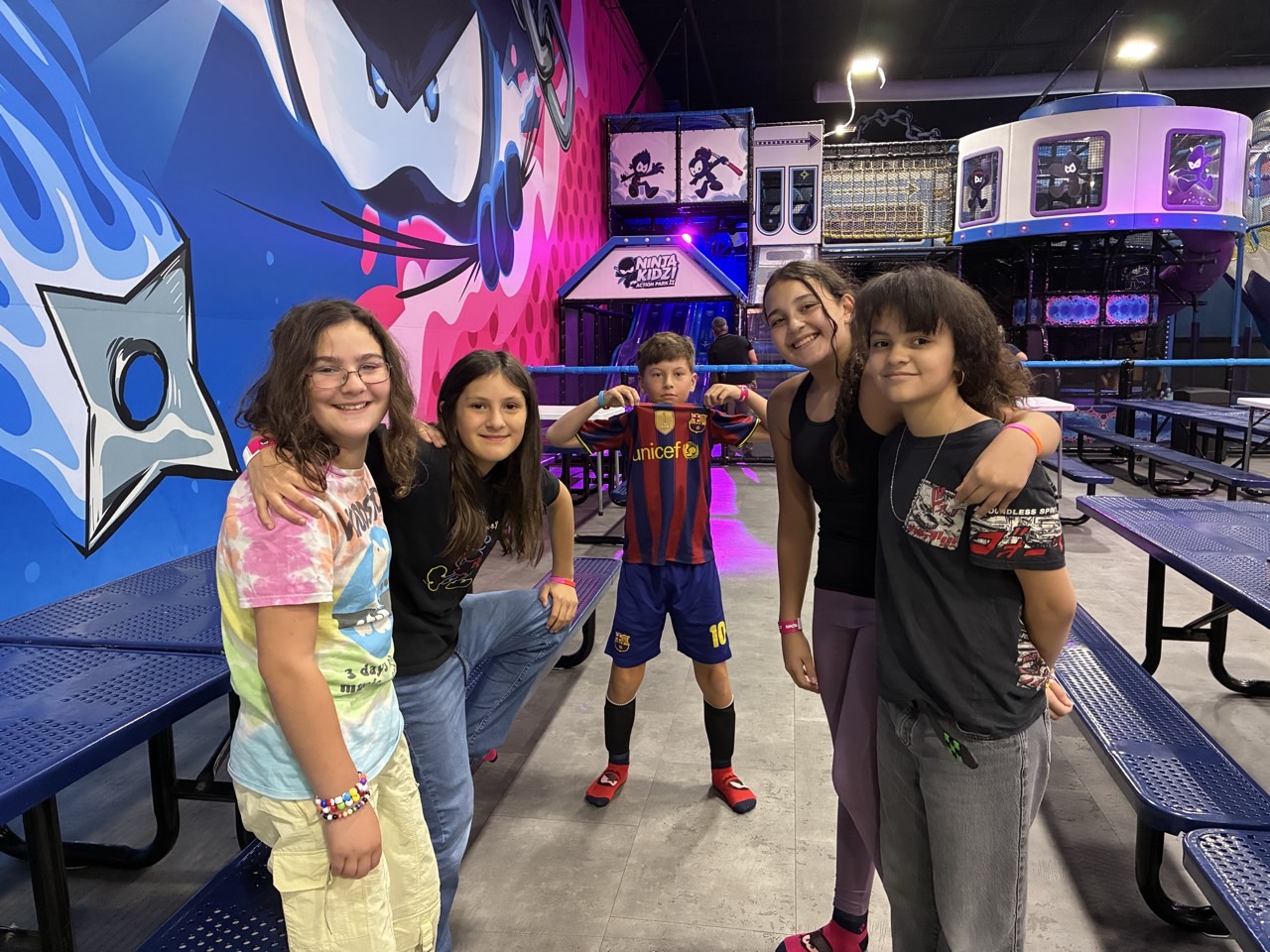 Middle School learners on a field trip together