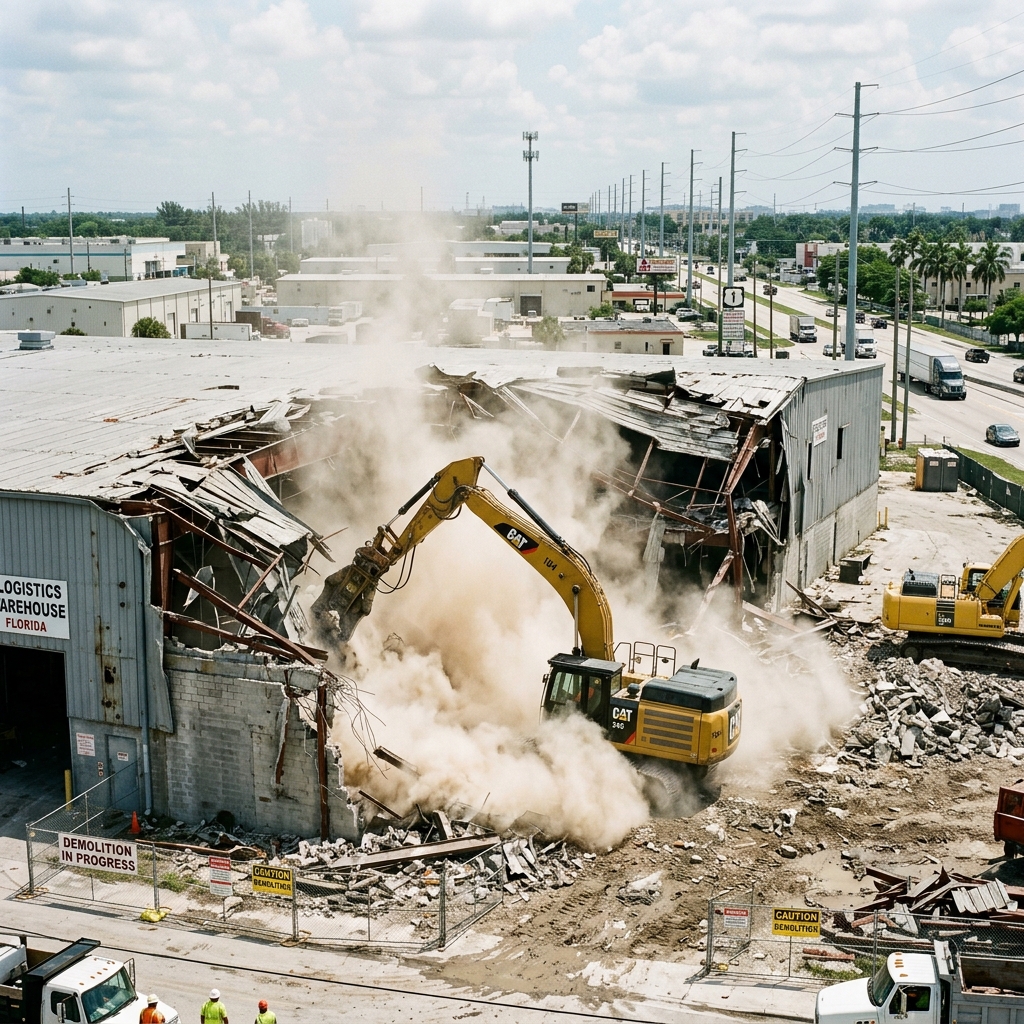 Commercial demolition project Boca Raton