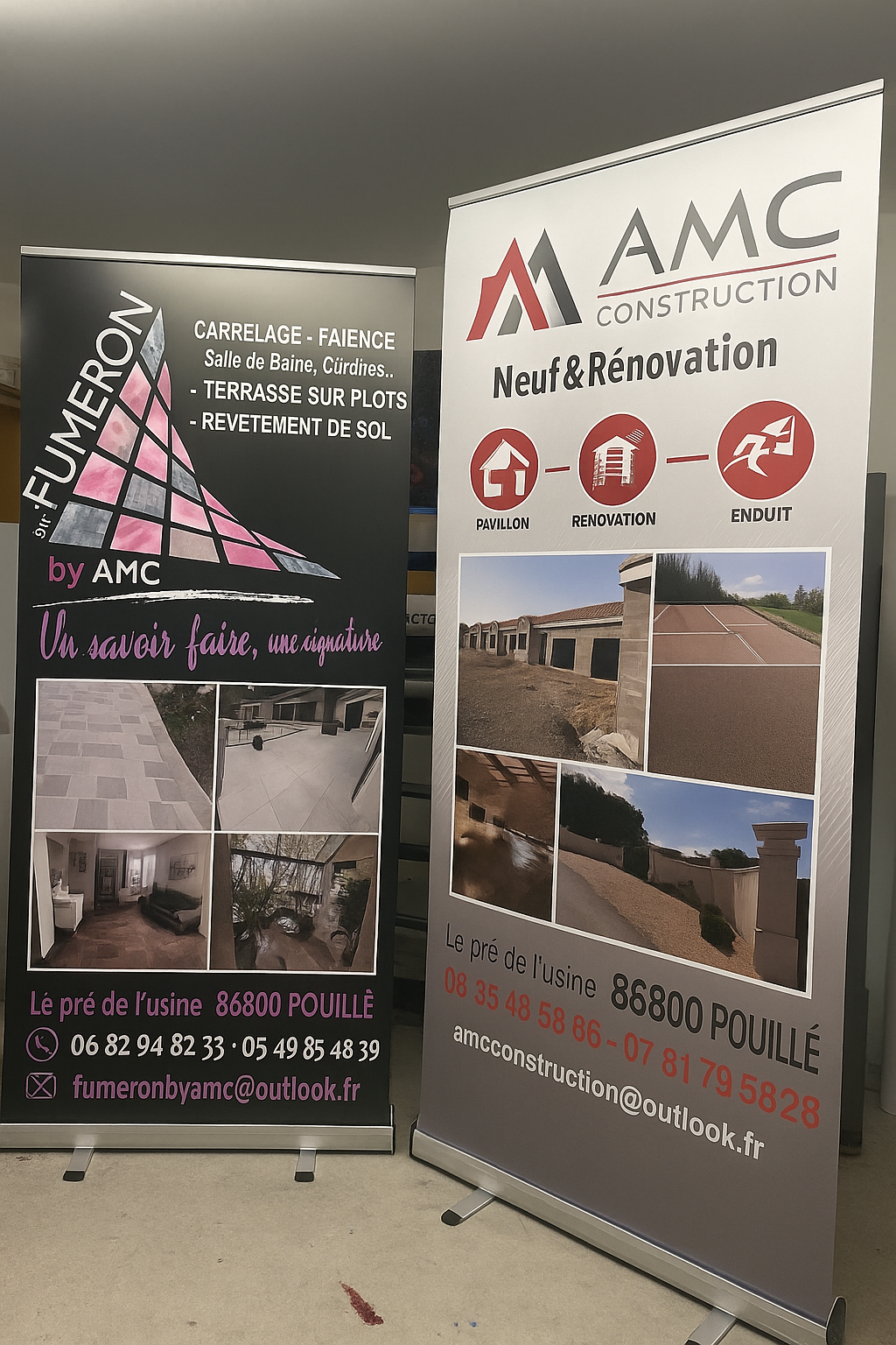 Banderole publicitaire extérieure résistante aux intempéries – fabrication CreaPub 86