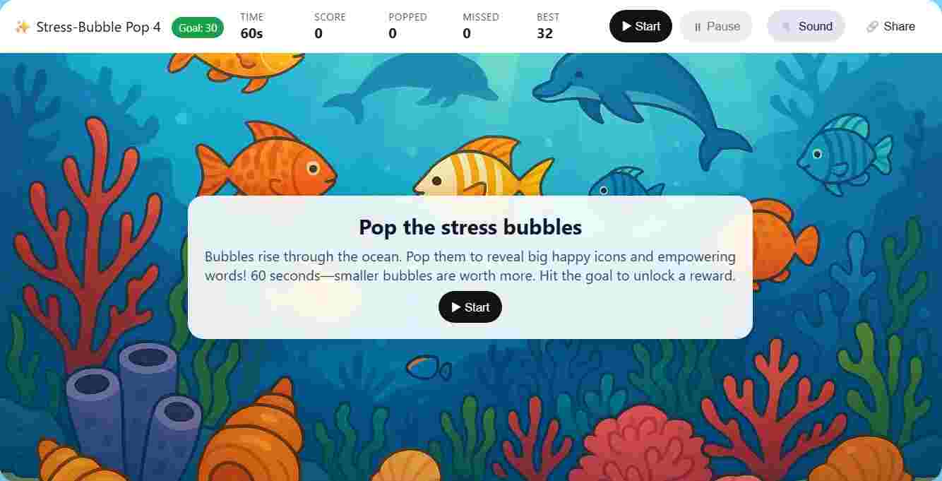 Play Stress Bubble Pop