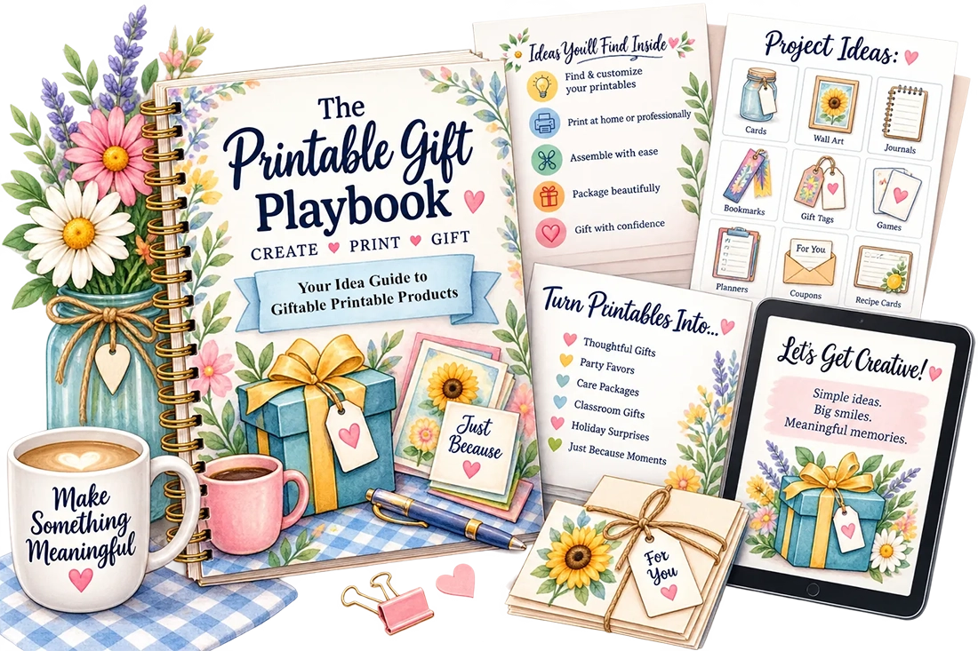 Printable Gift Playbook mockup