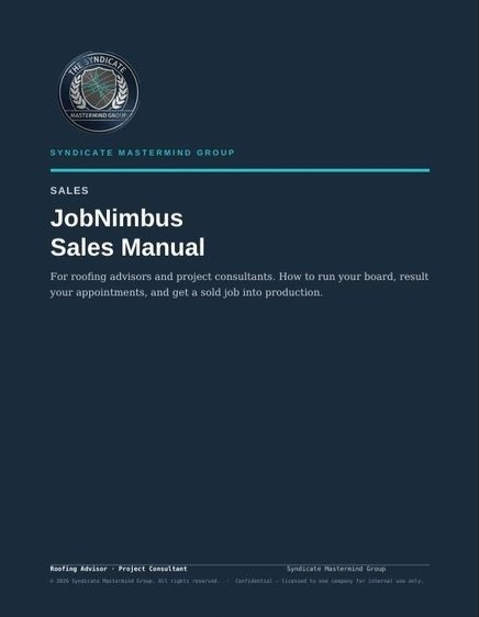 Sales Manual cover