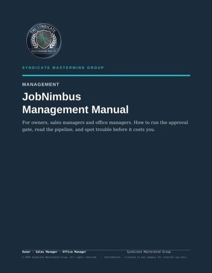 Management Manual cover