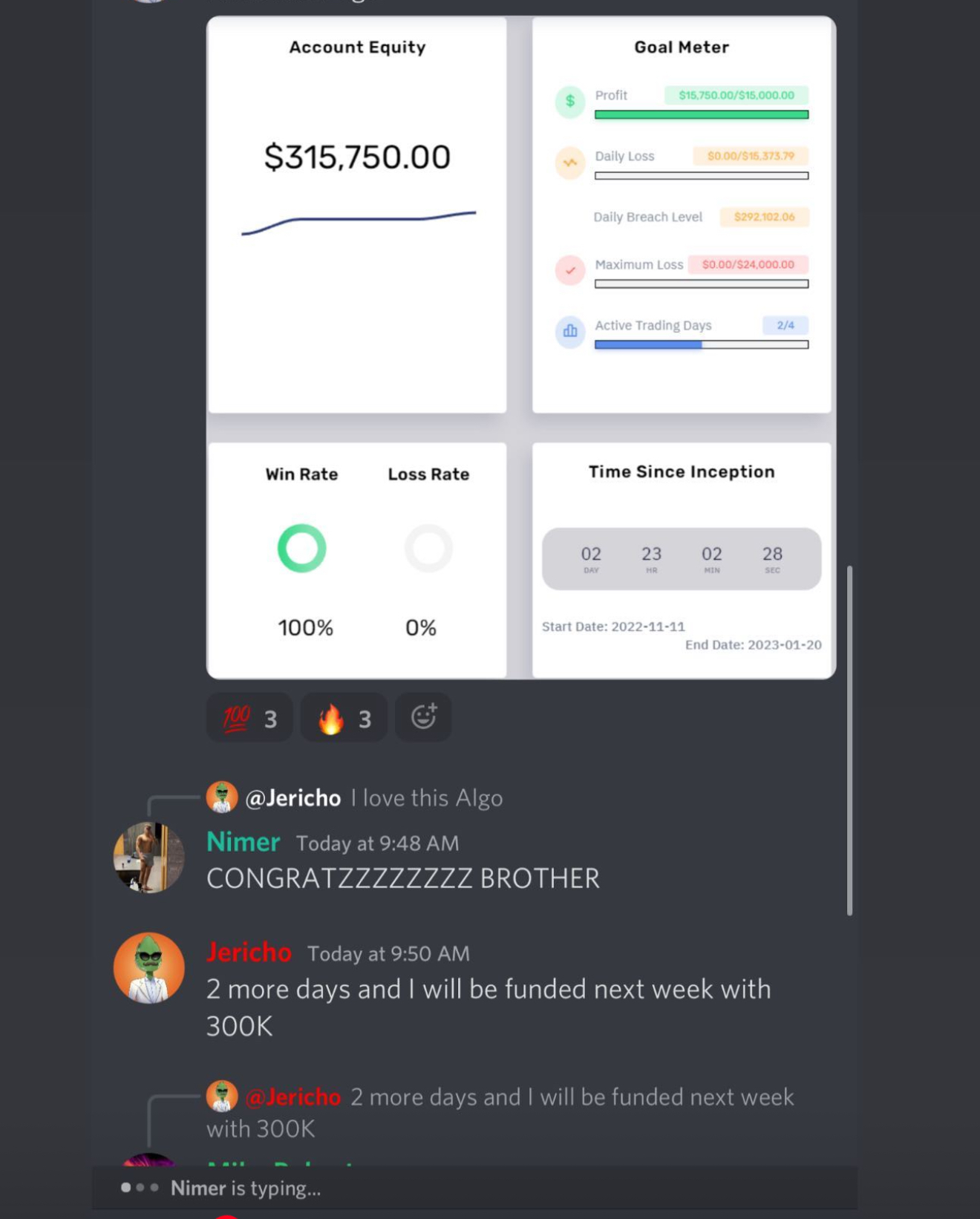 Minty Traders Student Result 14