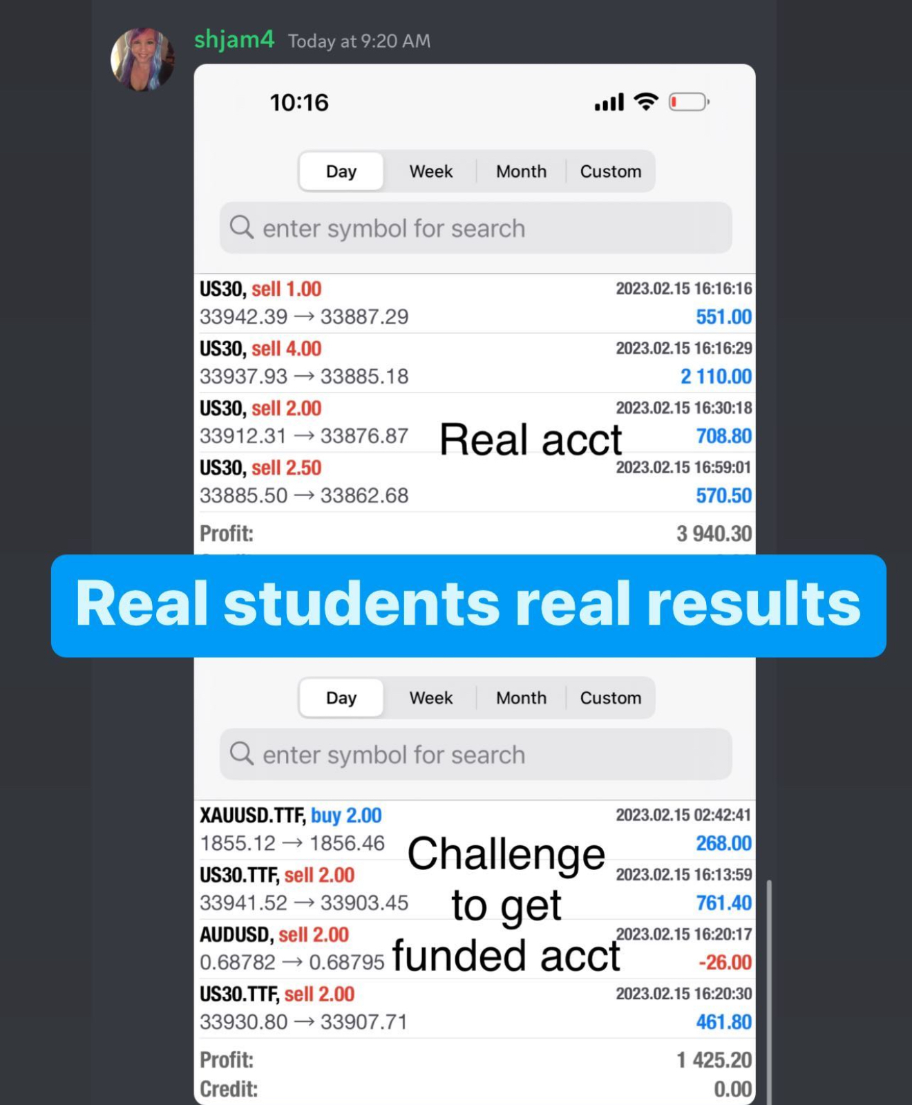 Minty Traders Student Result 11