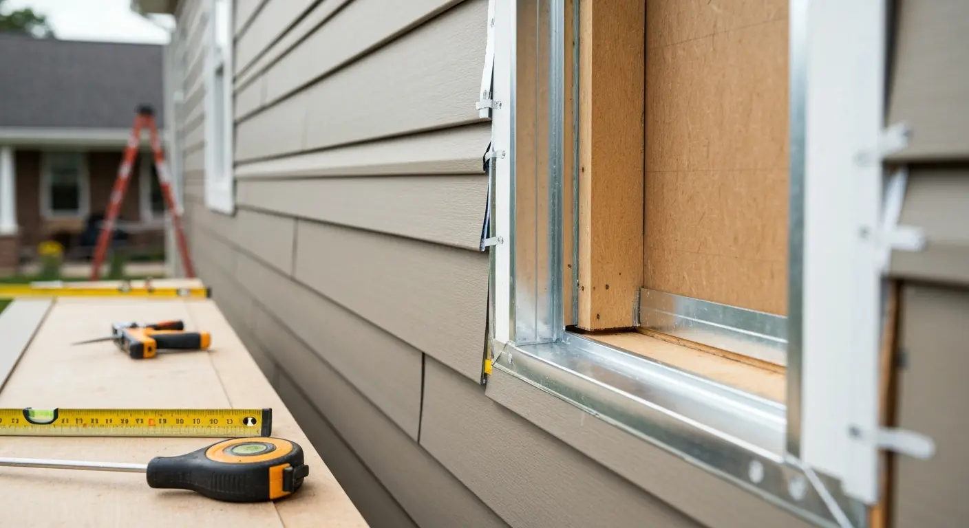 Exterior siding installation