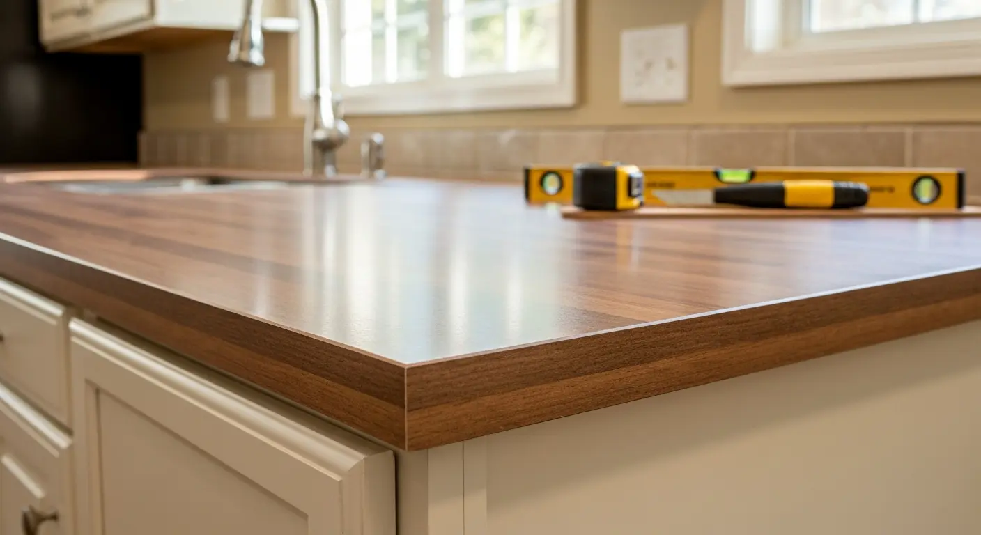 Laminate countertop installation