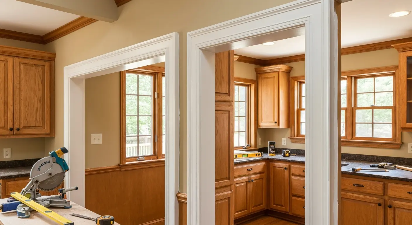 Kitchen trim work