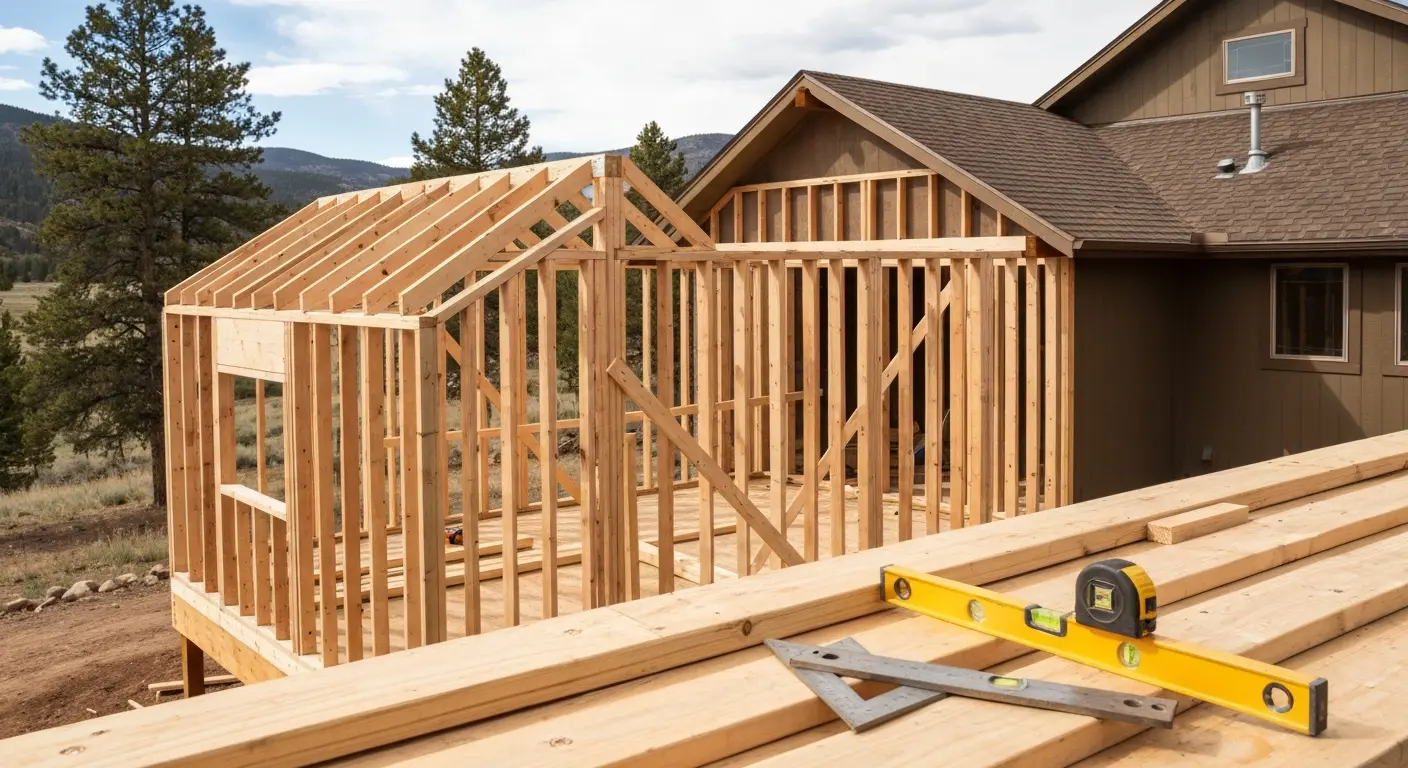 Home addition framing