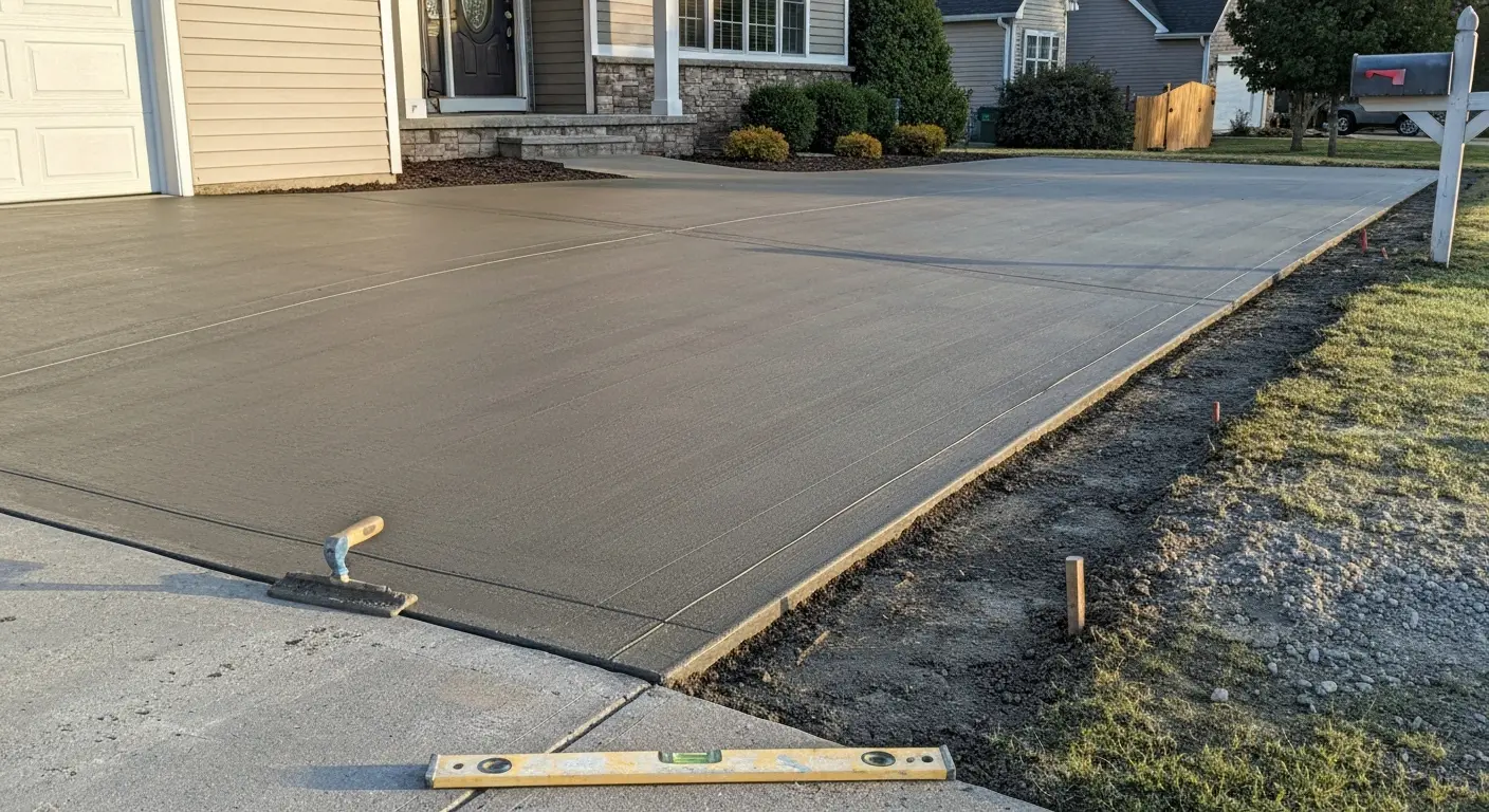 Concrete driveway project