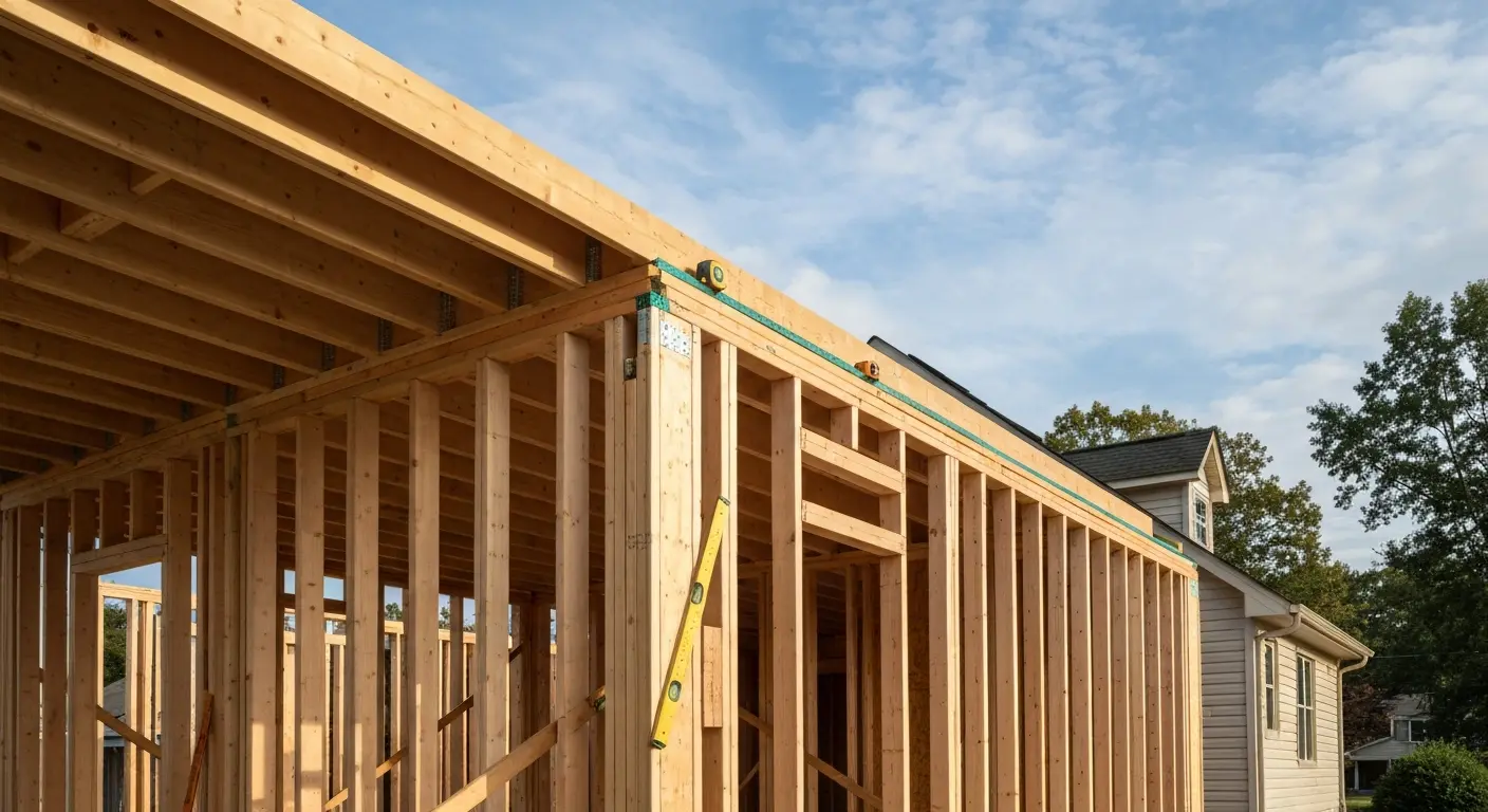 Home addition framing project