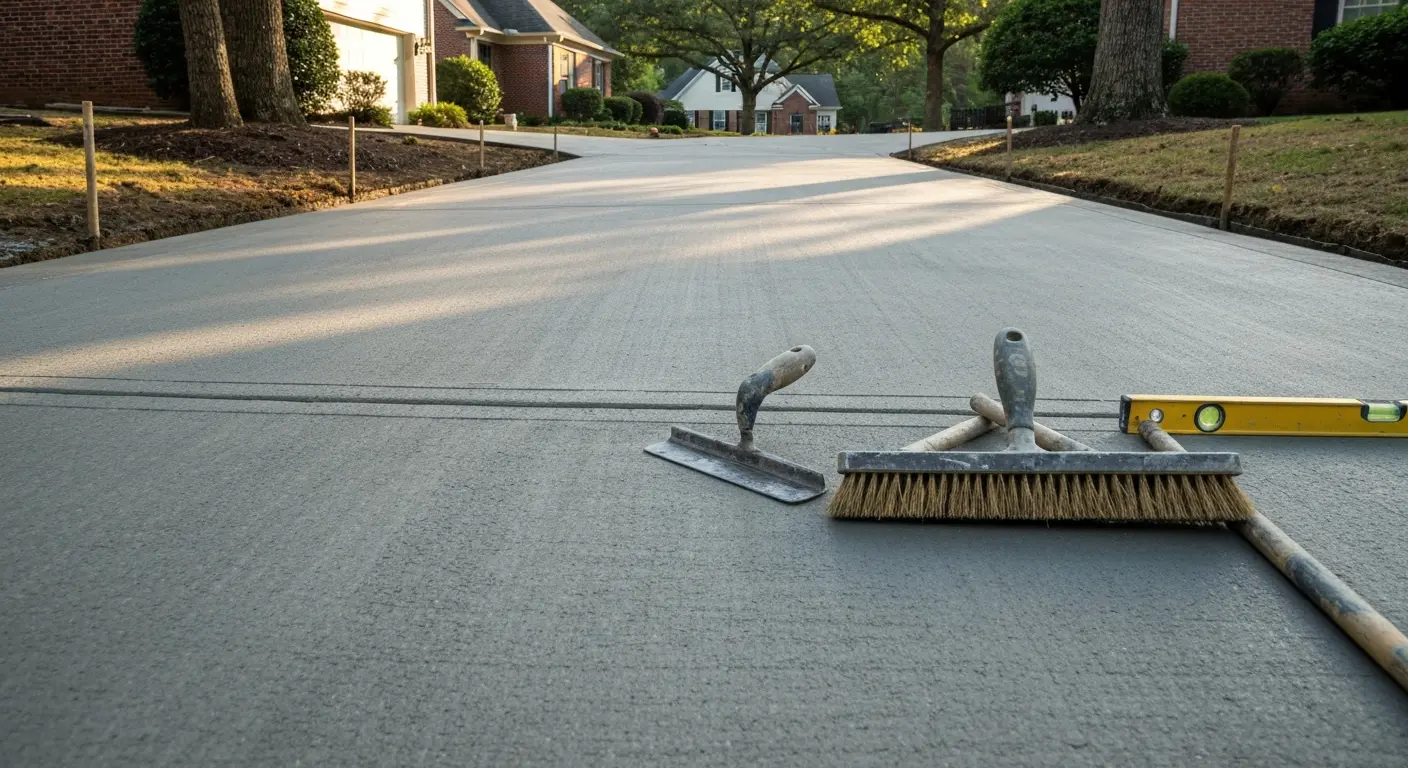 Concrete work completed