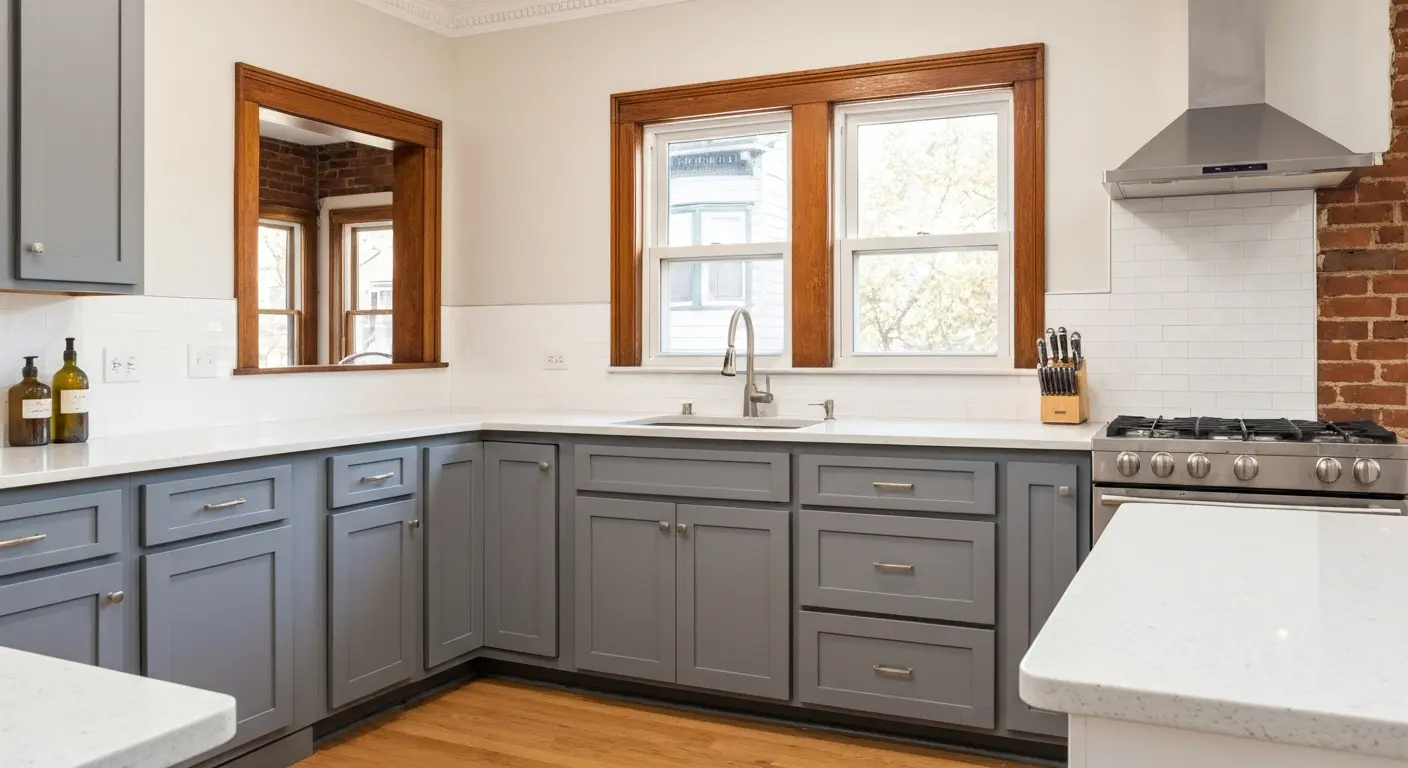 Kitchen remodel with modern finishes