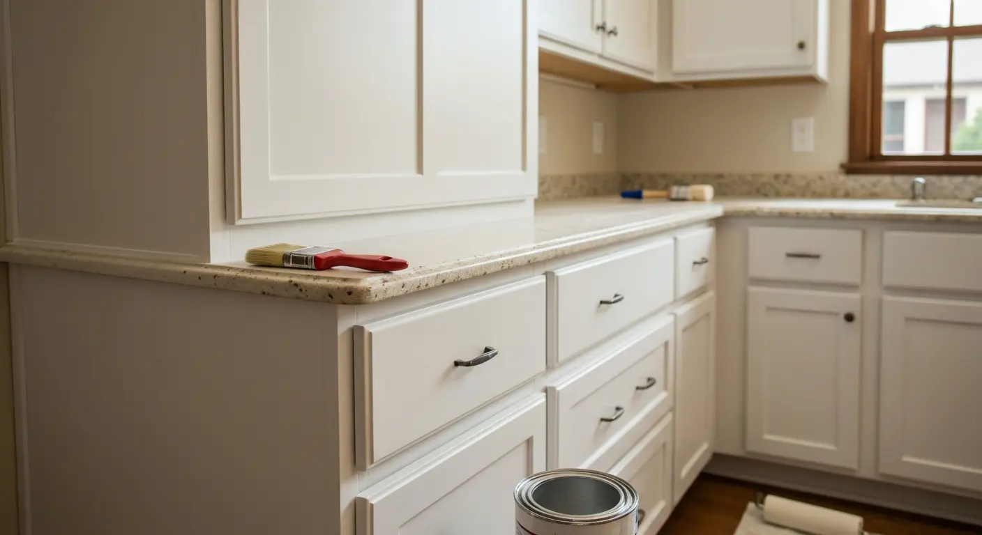 Solid color cabinet painting