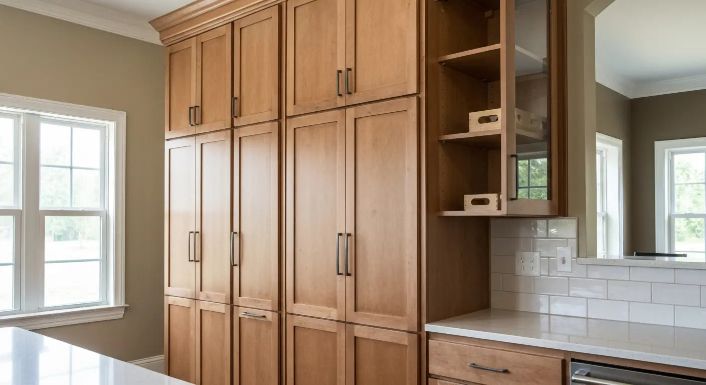 Custom kitchen cabinet installation