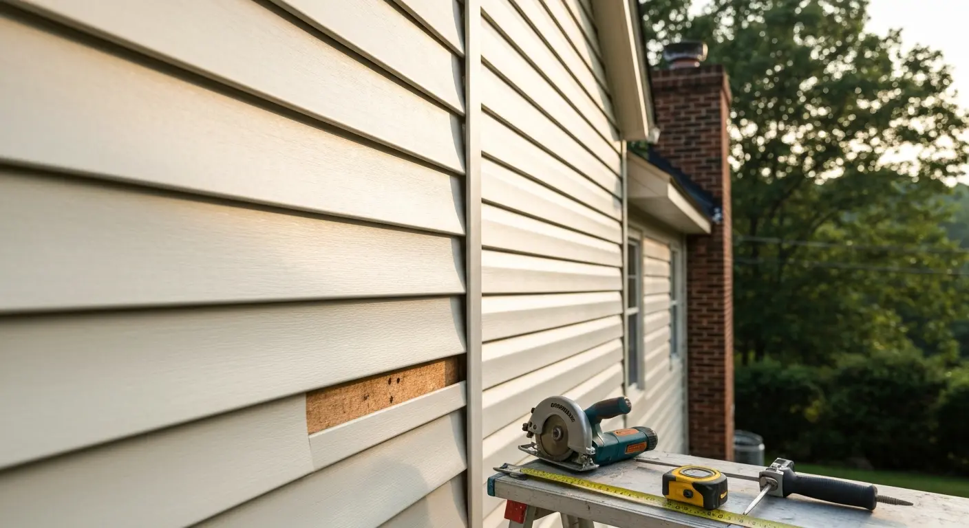 Siding repair work