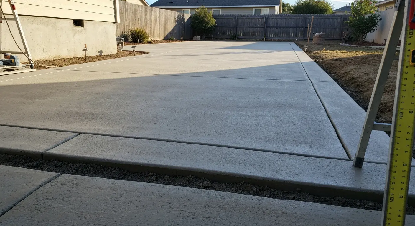 Concrete patio
