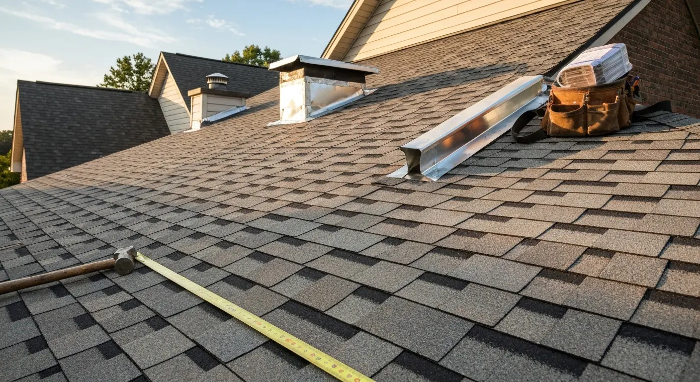 New roof installation