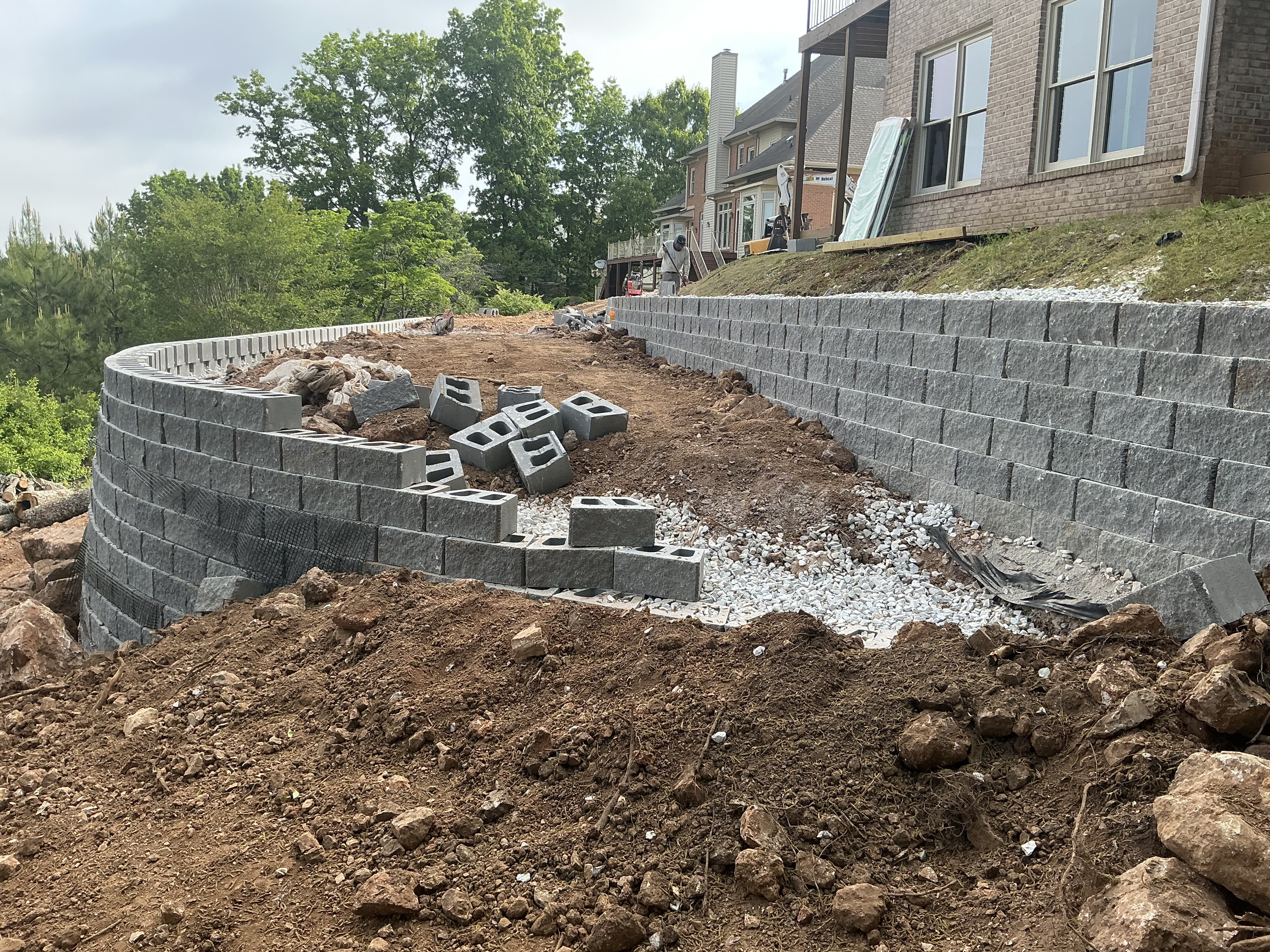 Retaining Wall Installation in Pelham, AL