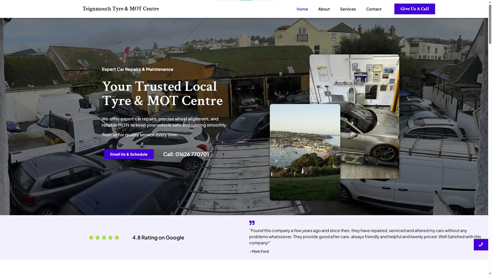 Teignmouth Tyre MOT Centre Website Case Study