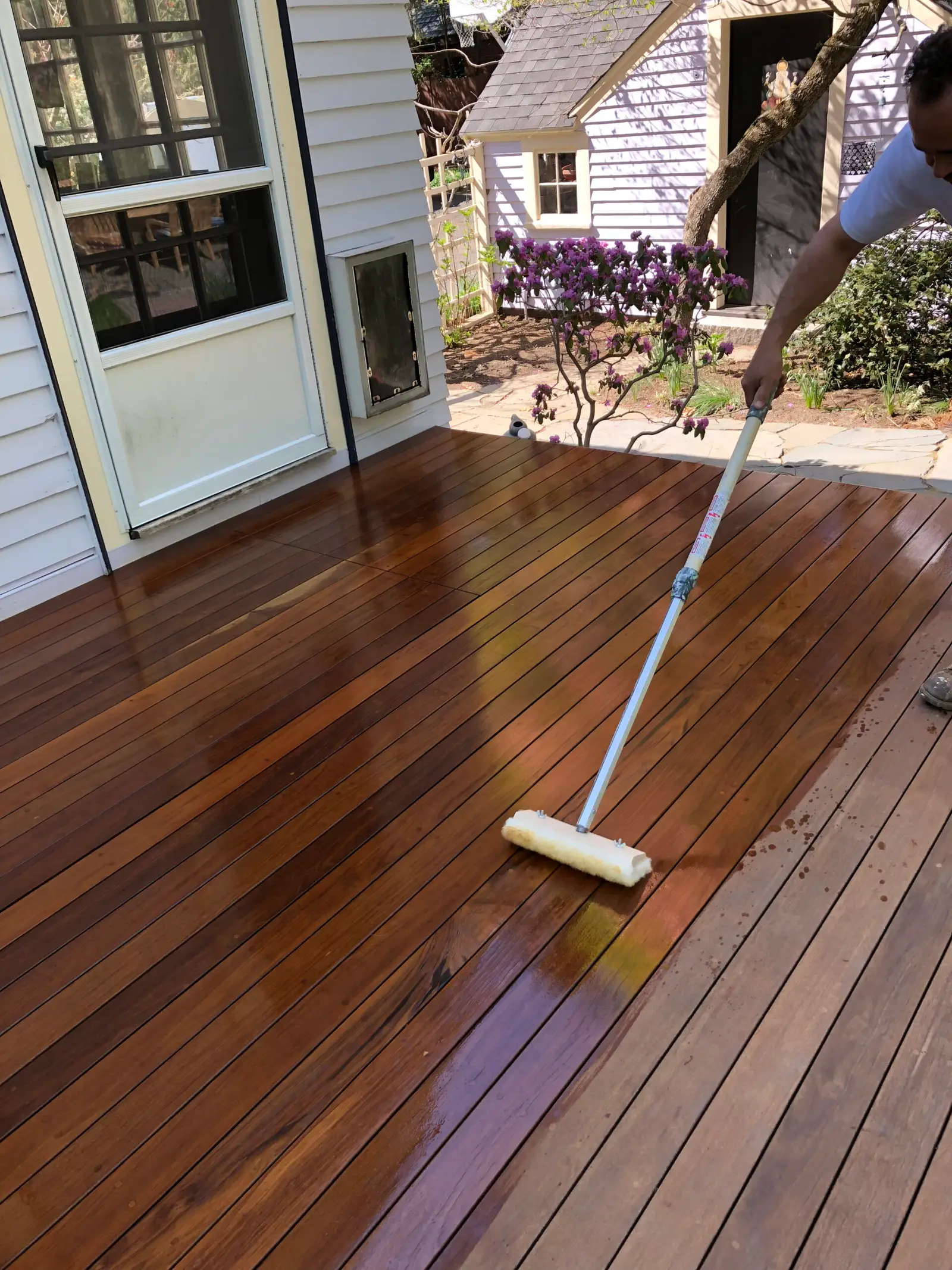 Deck staining project in Greater Boston by Seven Star Home Improvement (5)