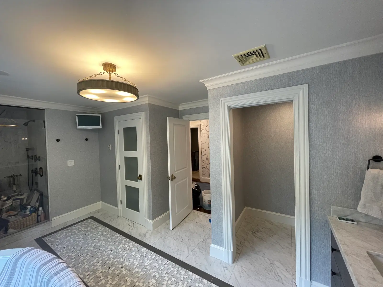 Wallpaper installation project in Greater Boston by Seven Star Home Improvement (6)