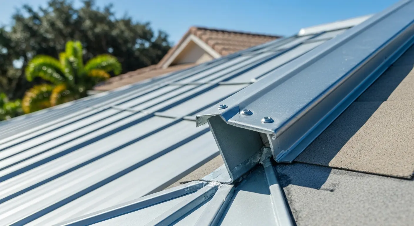 Metal roof finishing details and accessories
